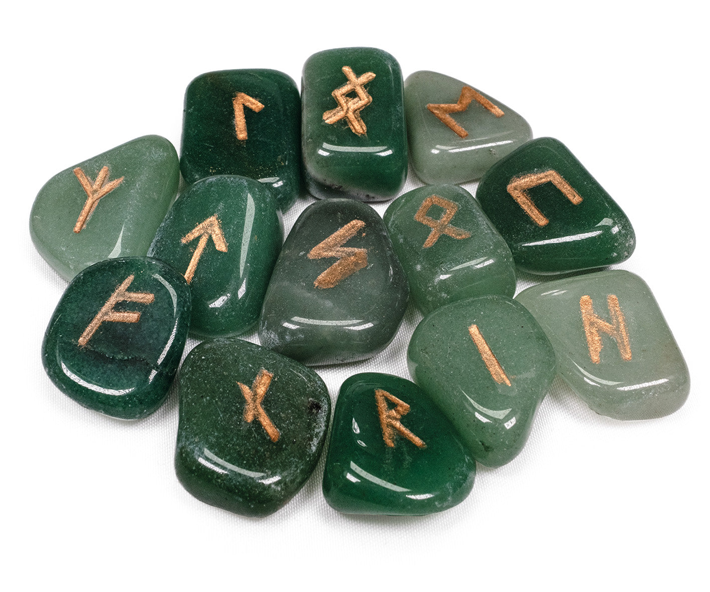 Runes Reiki en Aventurine - la palette à bijoux